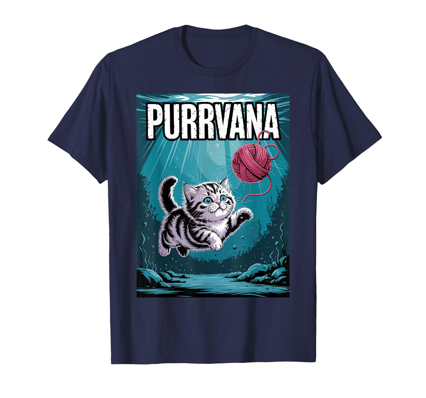 Purrvana Funny Cat Band T-Shirt