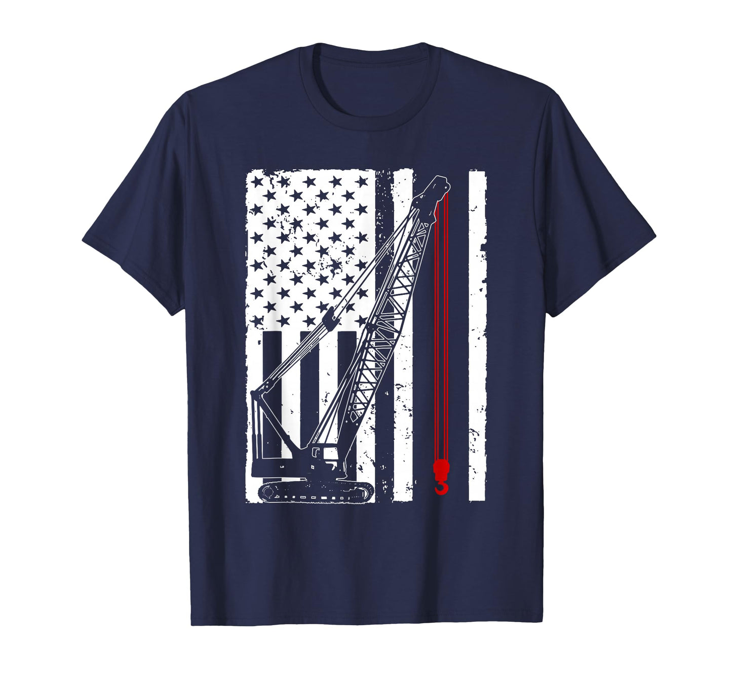 Crane Operator Design for Men US Heavy Equipment Crane Lover T-Shirt