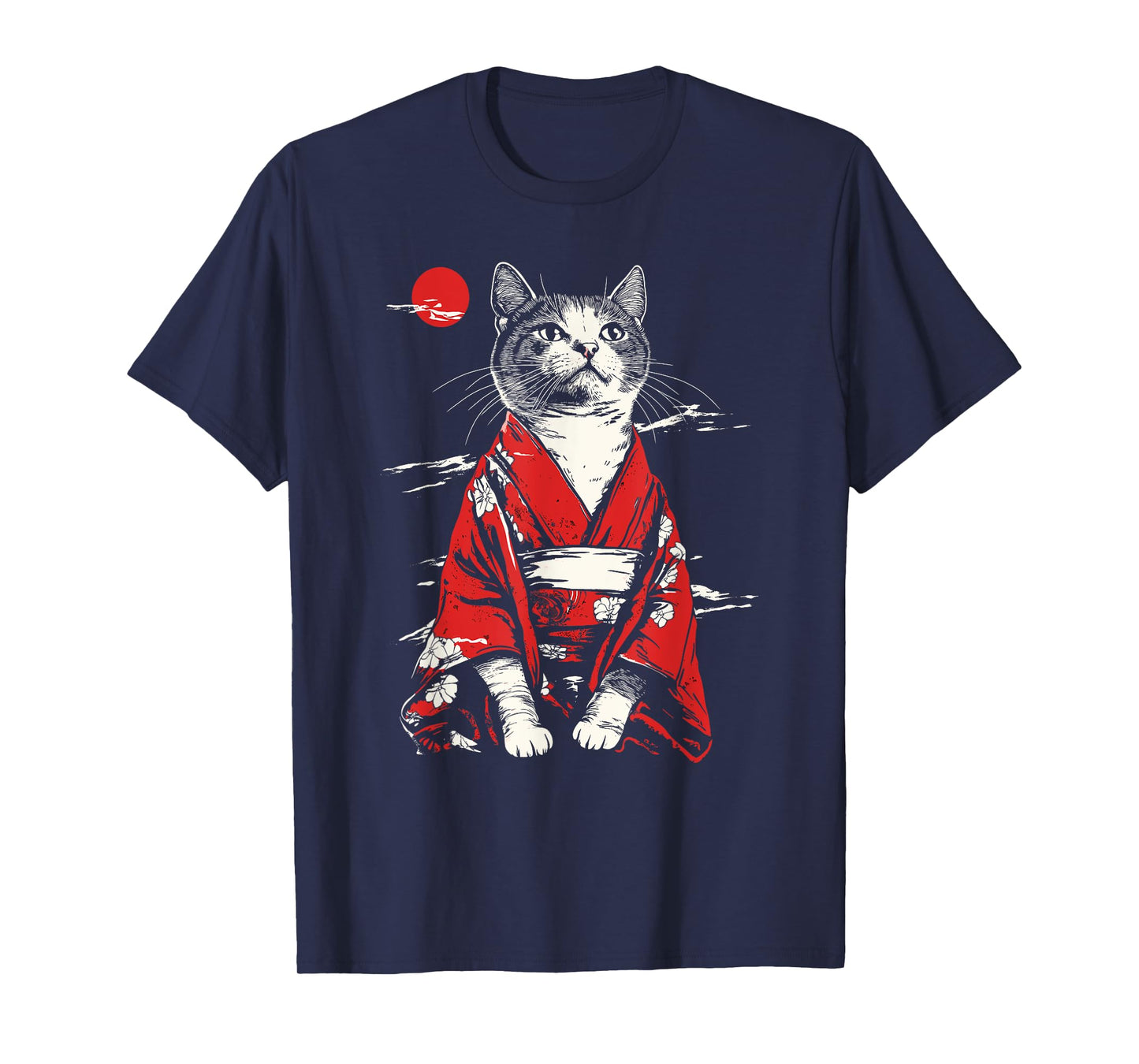 Kawaii Cat Anime Japanese Retro Men Women Kids Funny Cat T-Shirt