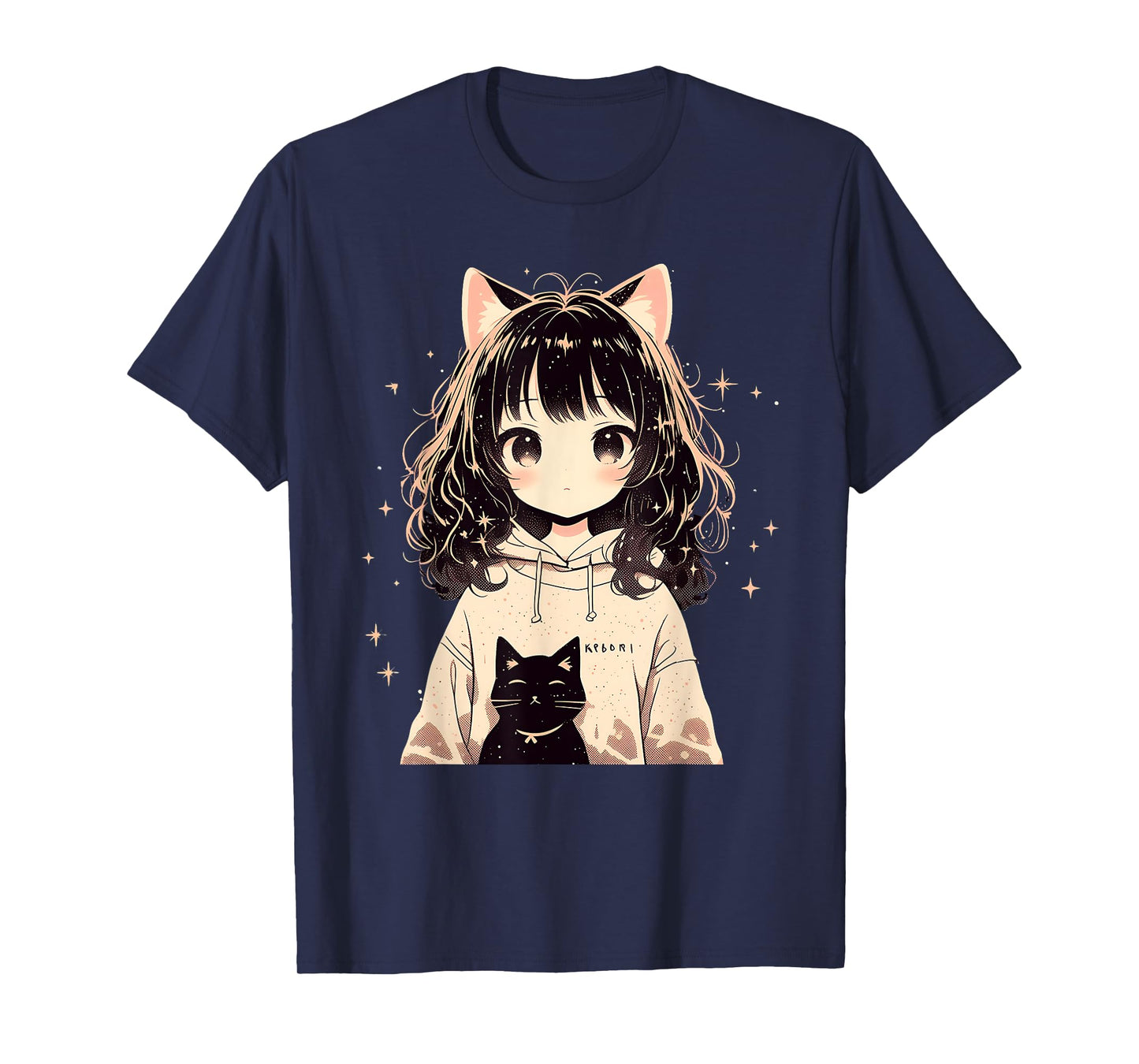 Anime Waifu Cute Anime manga Cat Girl Sweet Retro Japan T-Shirt