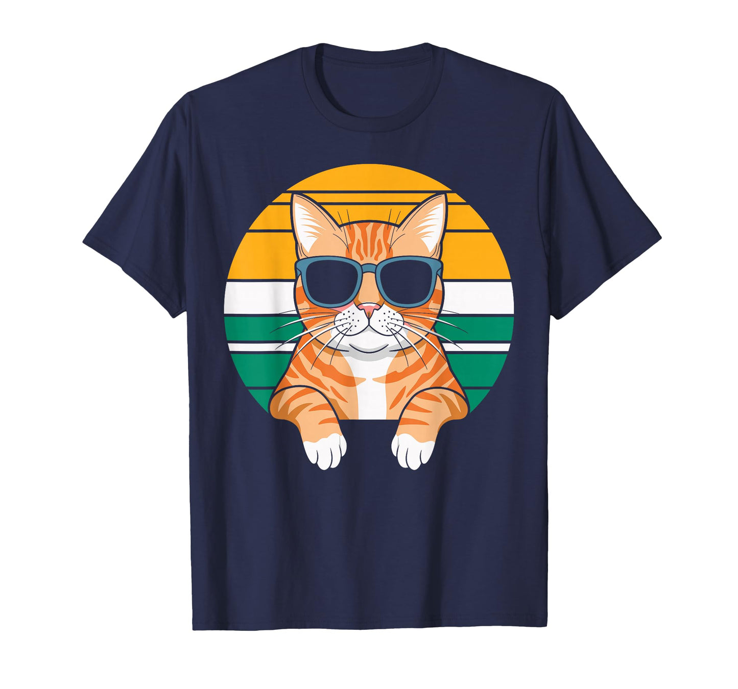 Orange Tabby Cat With Sunglasses Orange Cat T-Shirt