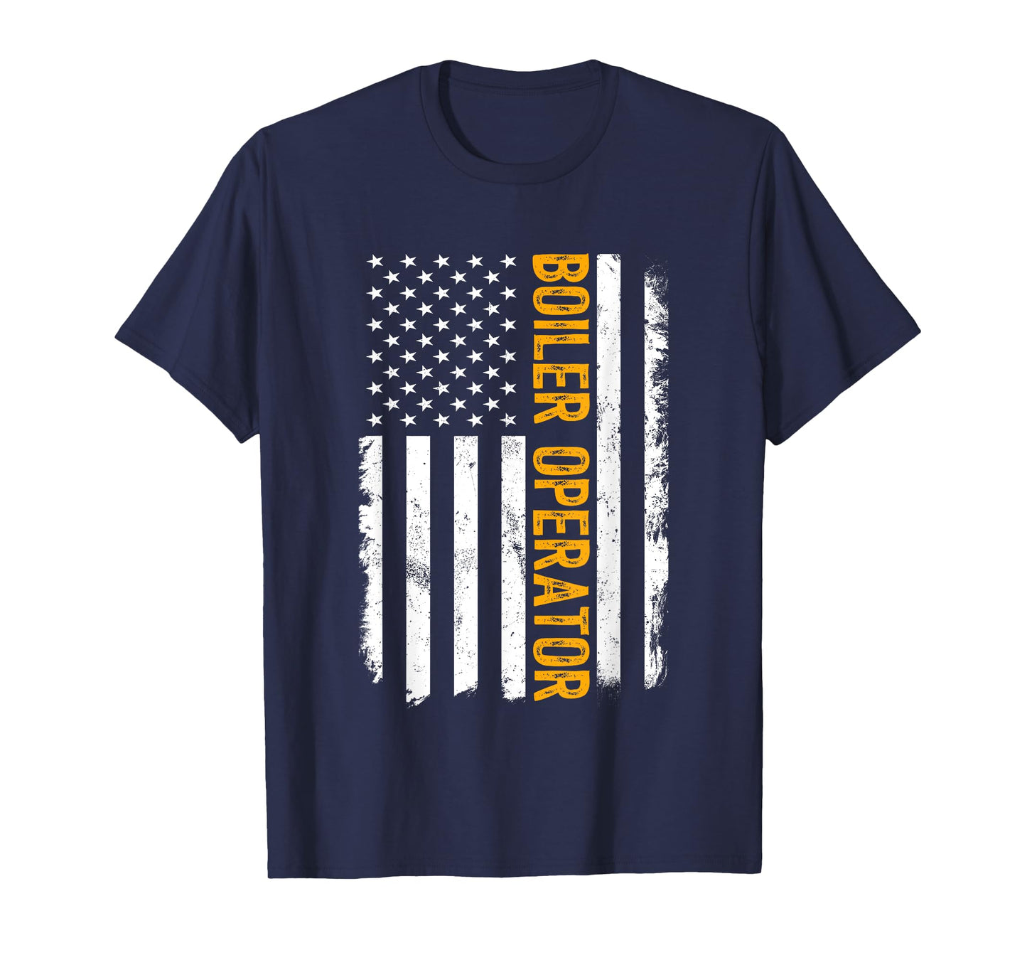 Boiler Operator Job, American Flag Boiler Operators Career T-Shirt