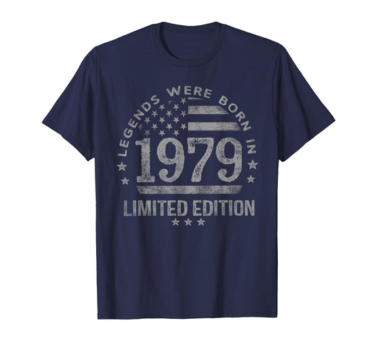 Legends were Born in 1979 USA Flag T-Shirt