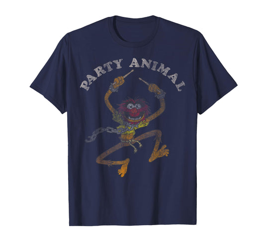 Disney The Muppets Distressed Party Animal Muppet Drummer T-Shirt