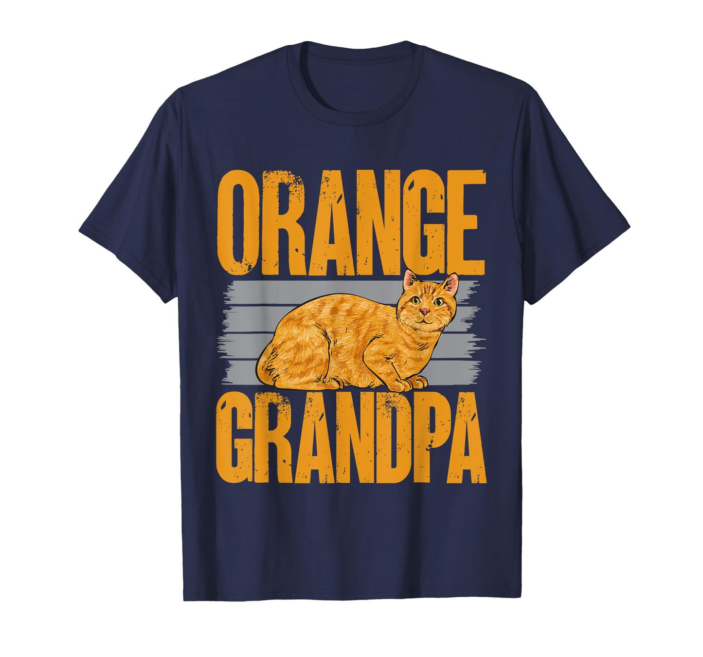 Orange Tabby Cat Orange Grandpa Cat Dad Orange Cat Men Women T-Shirt