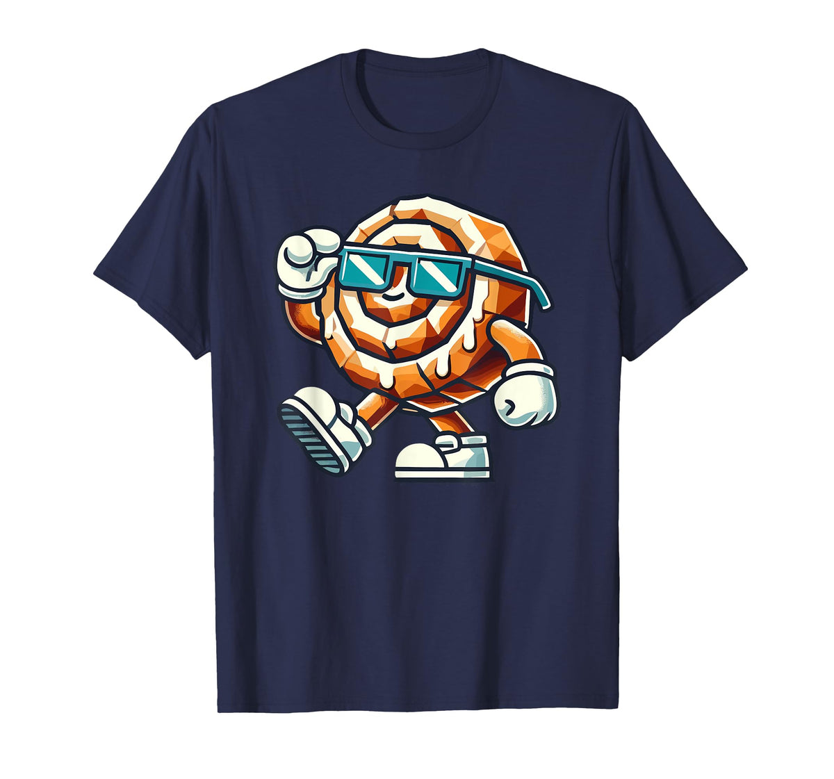 Geometric Art Sunglasses Cinnamon Roll Bake Baker Baking T-Shirt