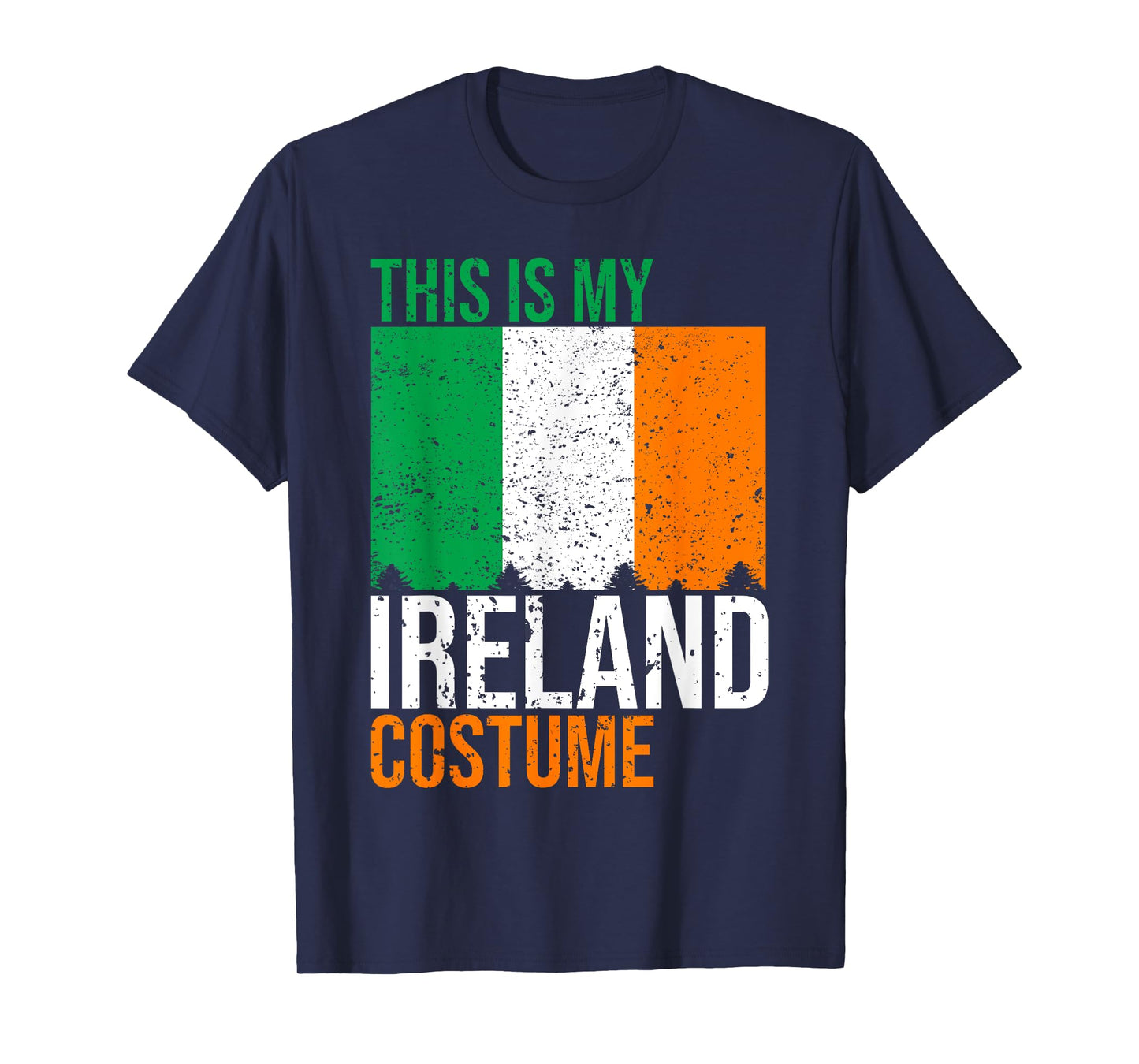 Vintage This Is My Ireland Flag Costume for Halloween T-Shirt