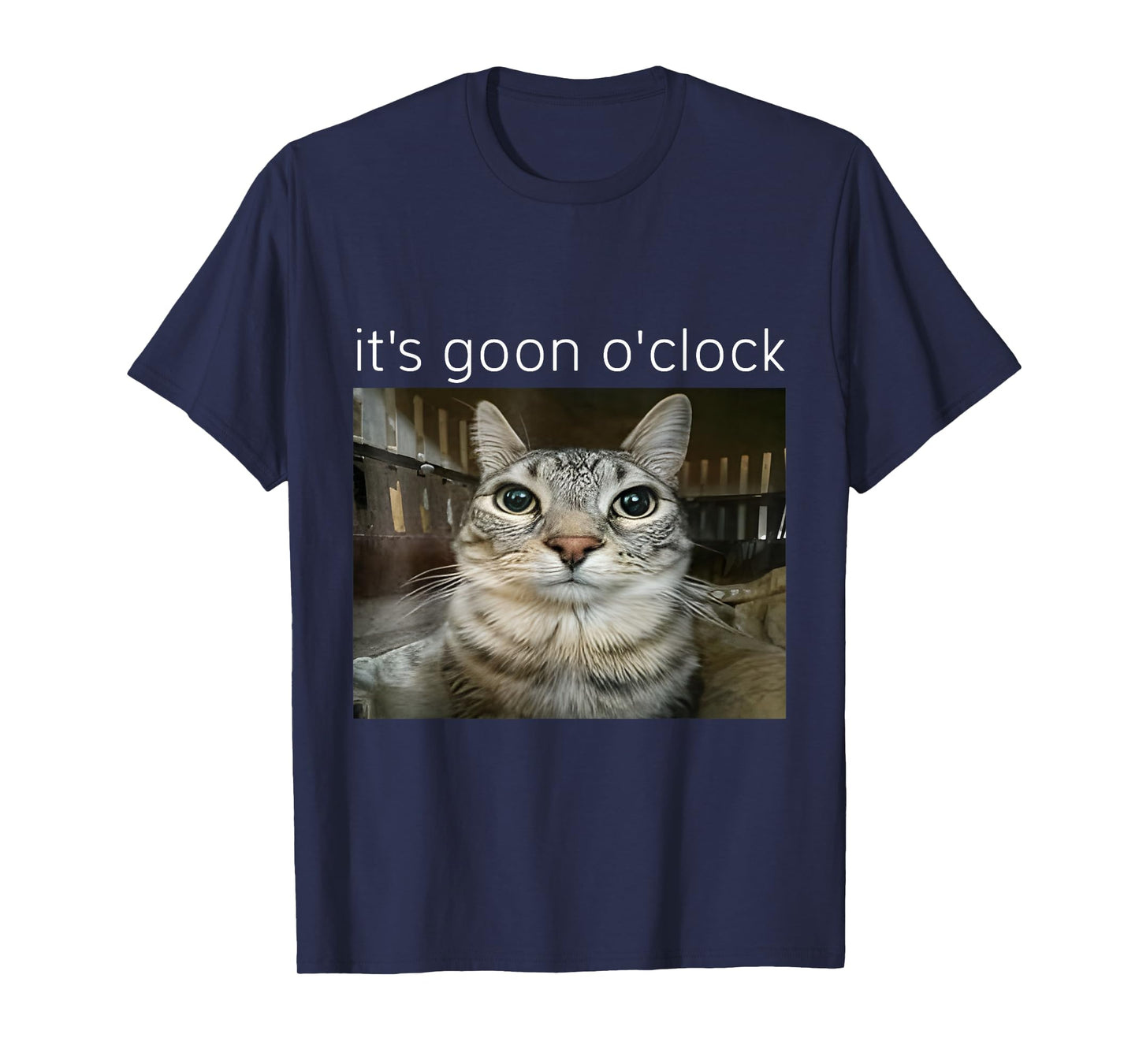 It's Goon O'clock Funny Kitten Cat Meme Gen Z Humor T-Shirt