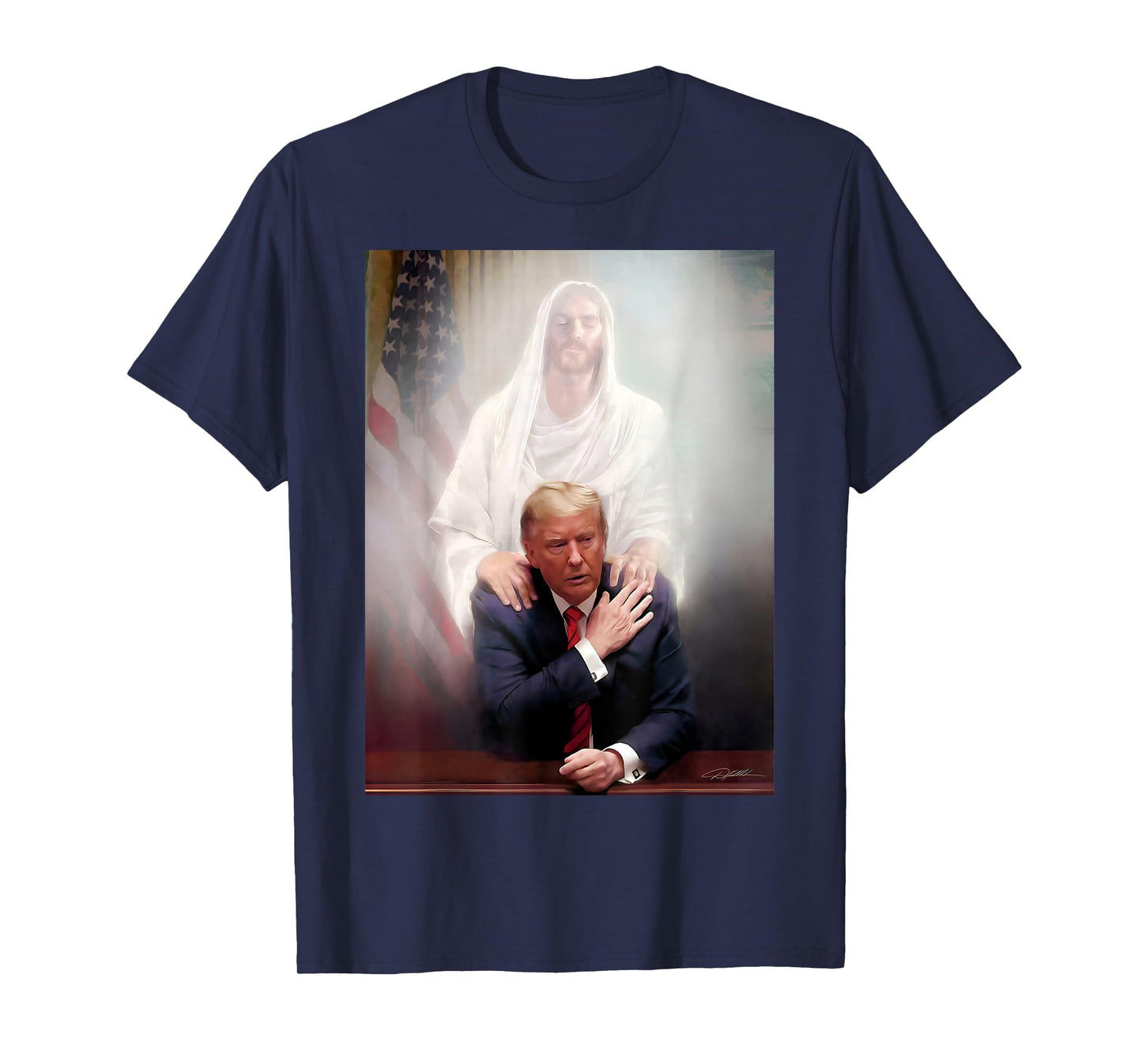 Trump and Jesus Pray's Trump Vote Trump for President 2024 T-Shirt