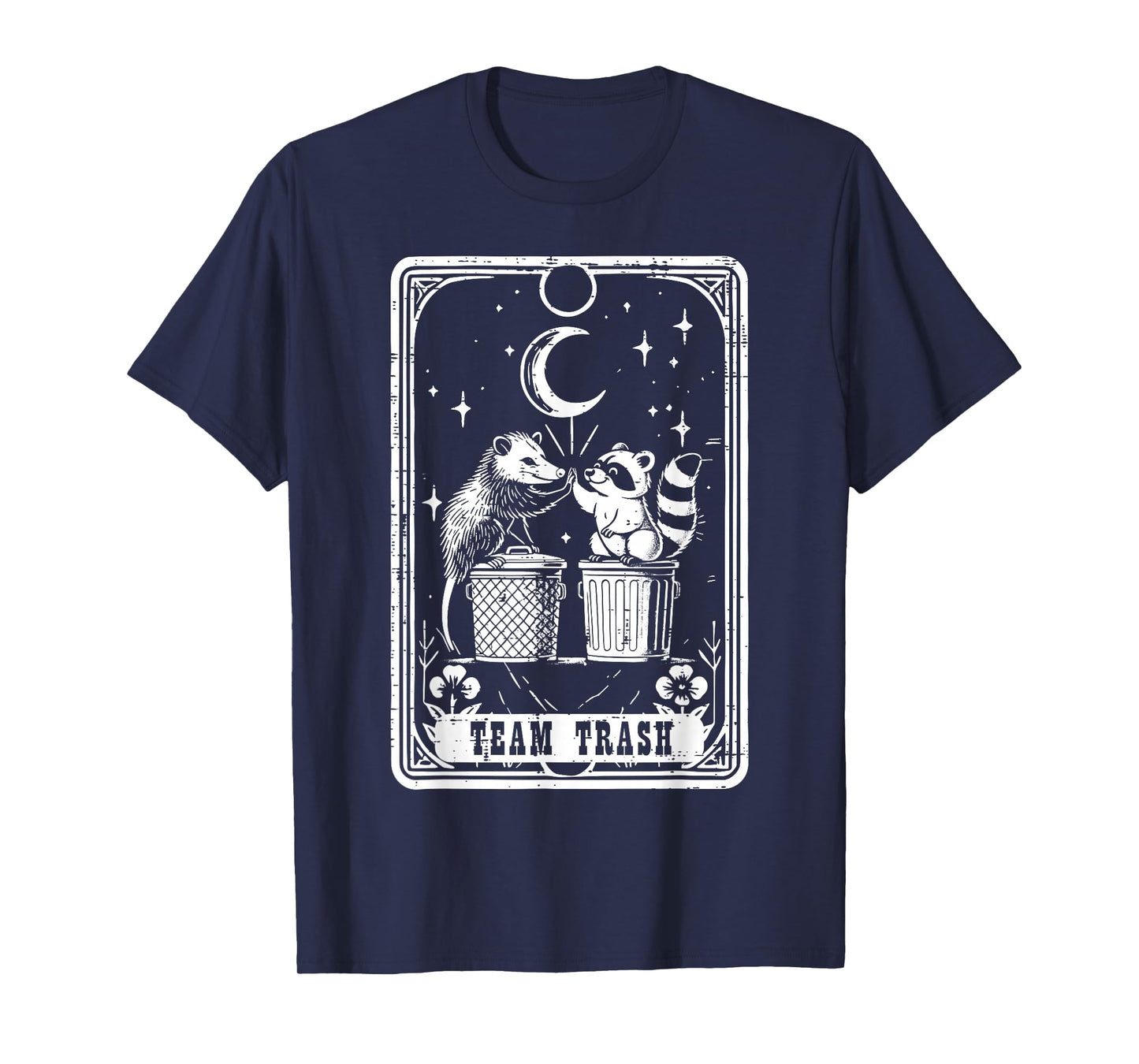 Opossum Raccoon Tarot Team Trash Possum Goth Men Women Kids T-Shirt