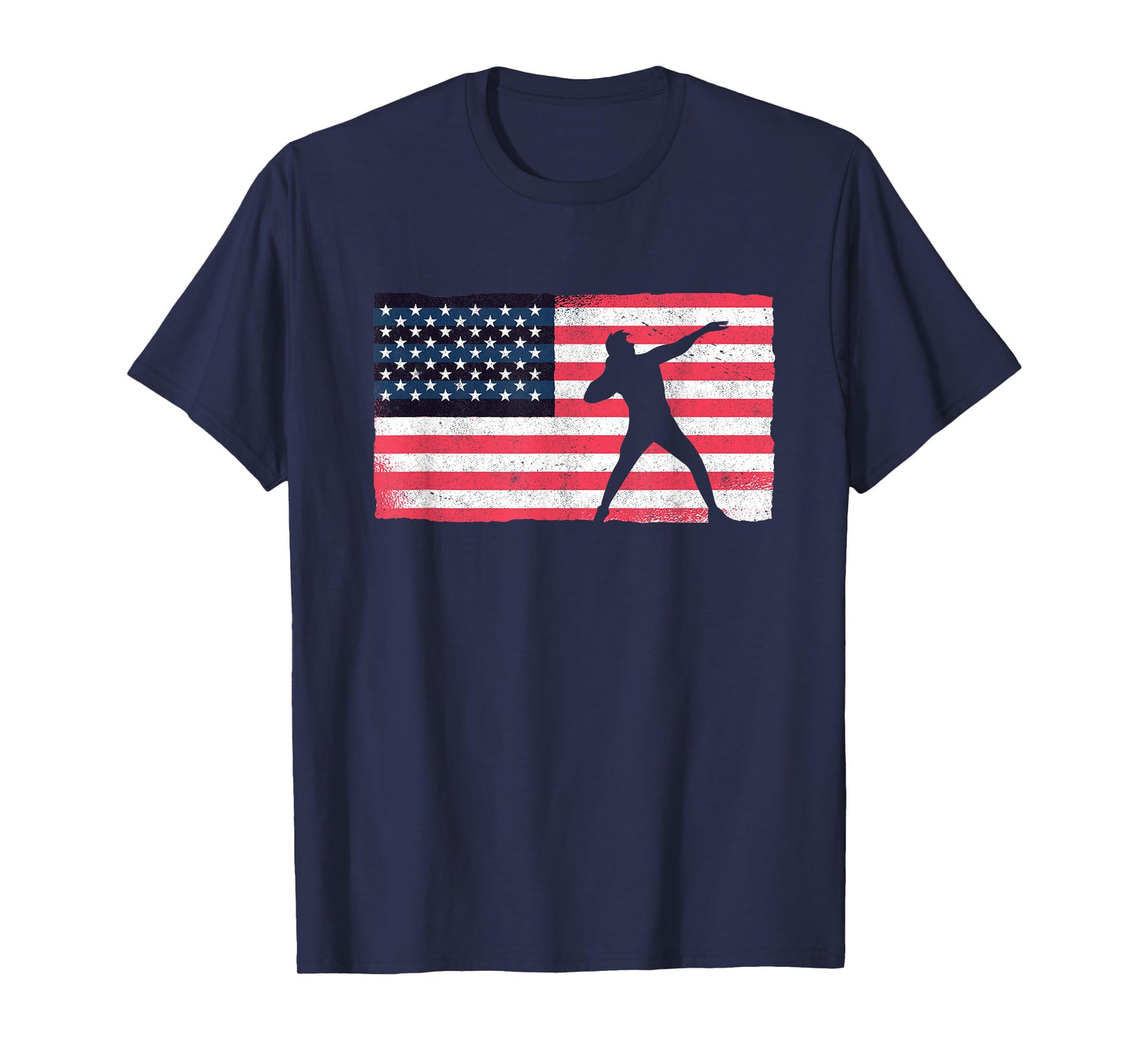 Shot Putter American Flag USA Throw Track And Field Shot Put T-Shirt