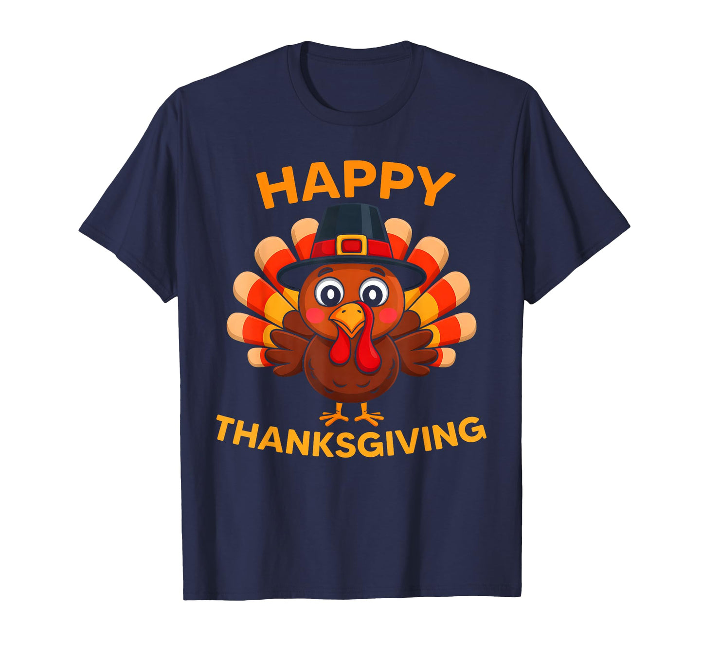 Happy Thanksgiving Turkey Pilgrim Costume Men Women Kids T-Shirt