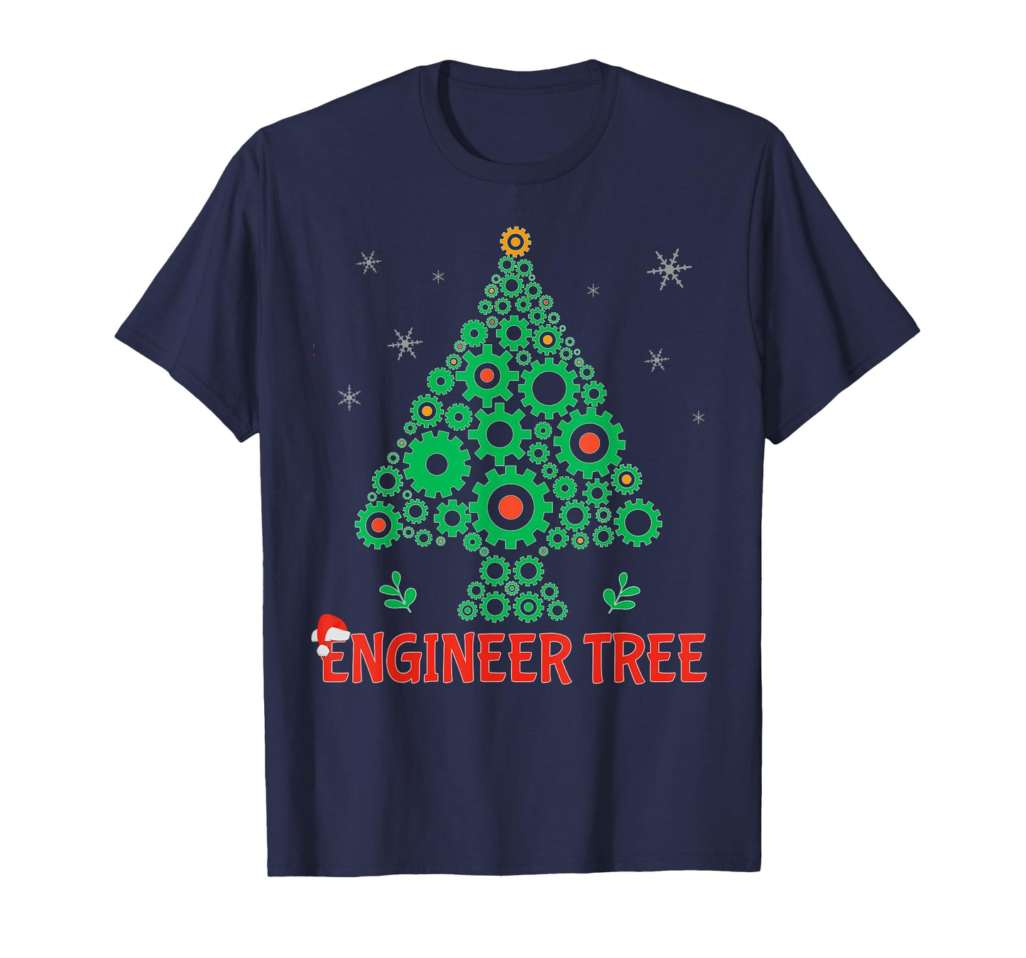 Christmas Engineer tree | Mechanical Engineering Gift T-Shirt