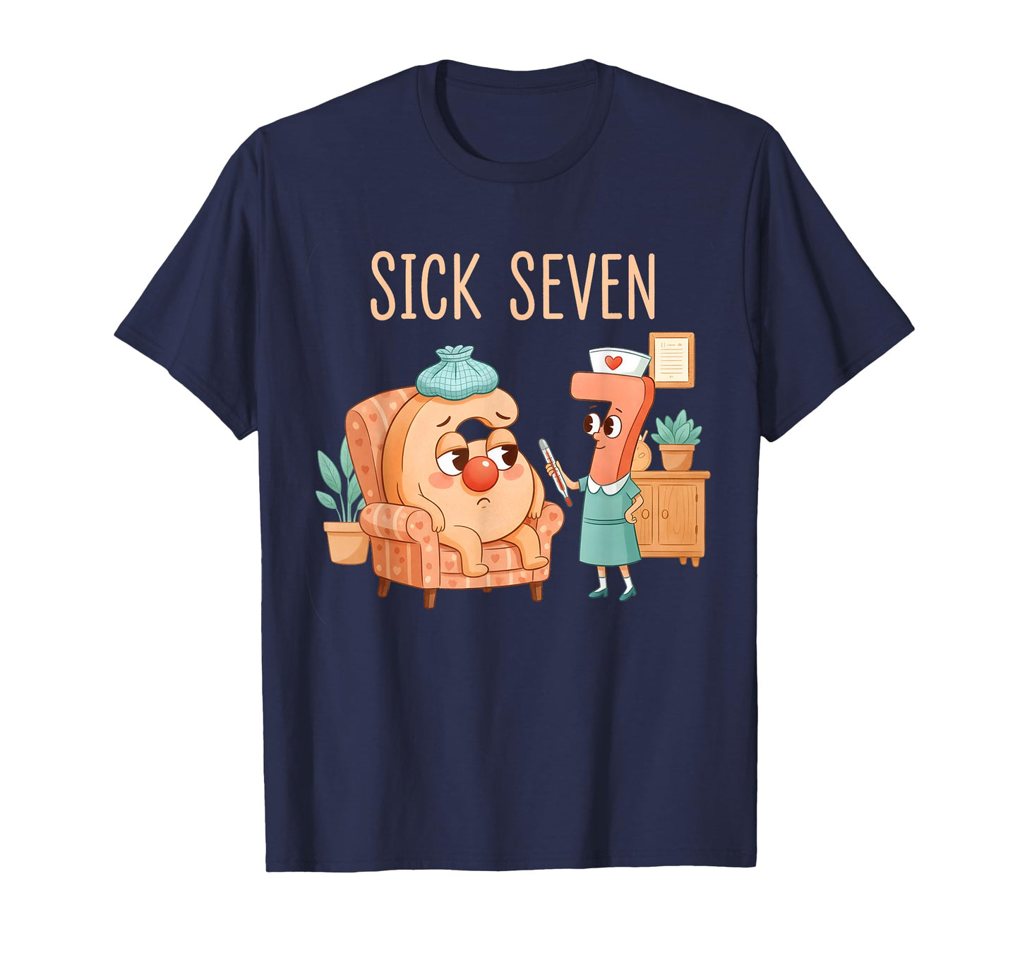 Six Seven 6 7 Funny 67 Gen Alpha Slang 6-7 Meme Nurse T-Shirt
