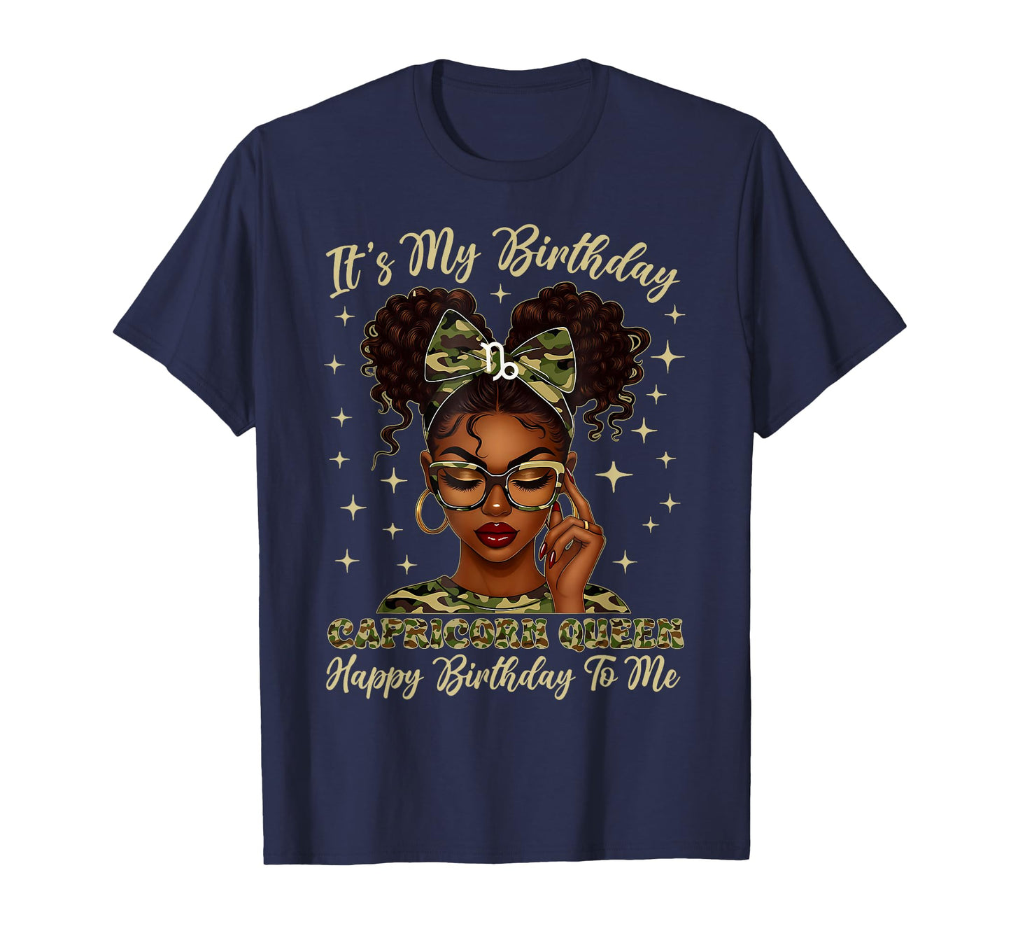 It's My Birthday Capricorn Queen Women Girl Zodiac Sign T-Shirt