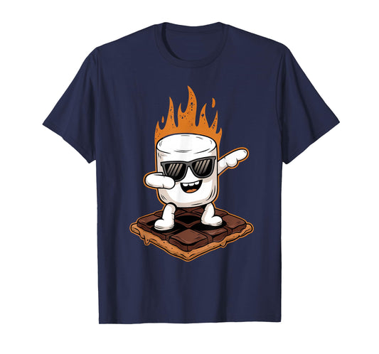 Dabbing Marshmallow Camping Smores Kawaii S'Mores T-Shirt
