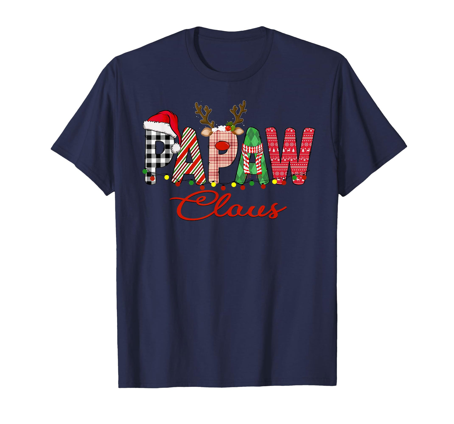 Papaw Claus Santa Family Matching Christmas T-Shirt
