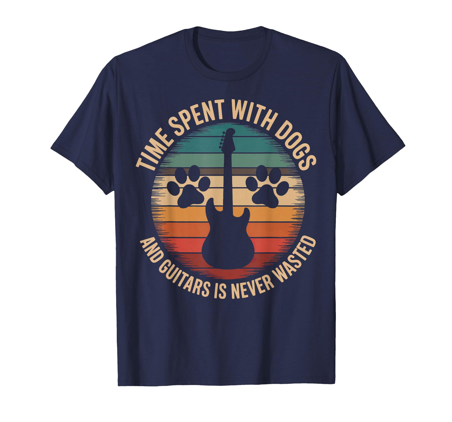 Time Spent With Dogs And Guitars Is Never Wasted T-Shirt