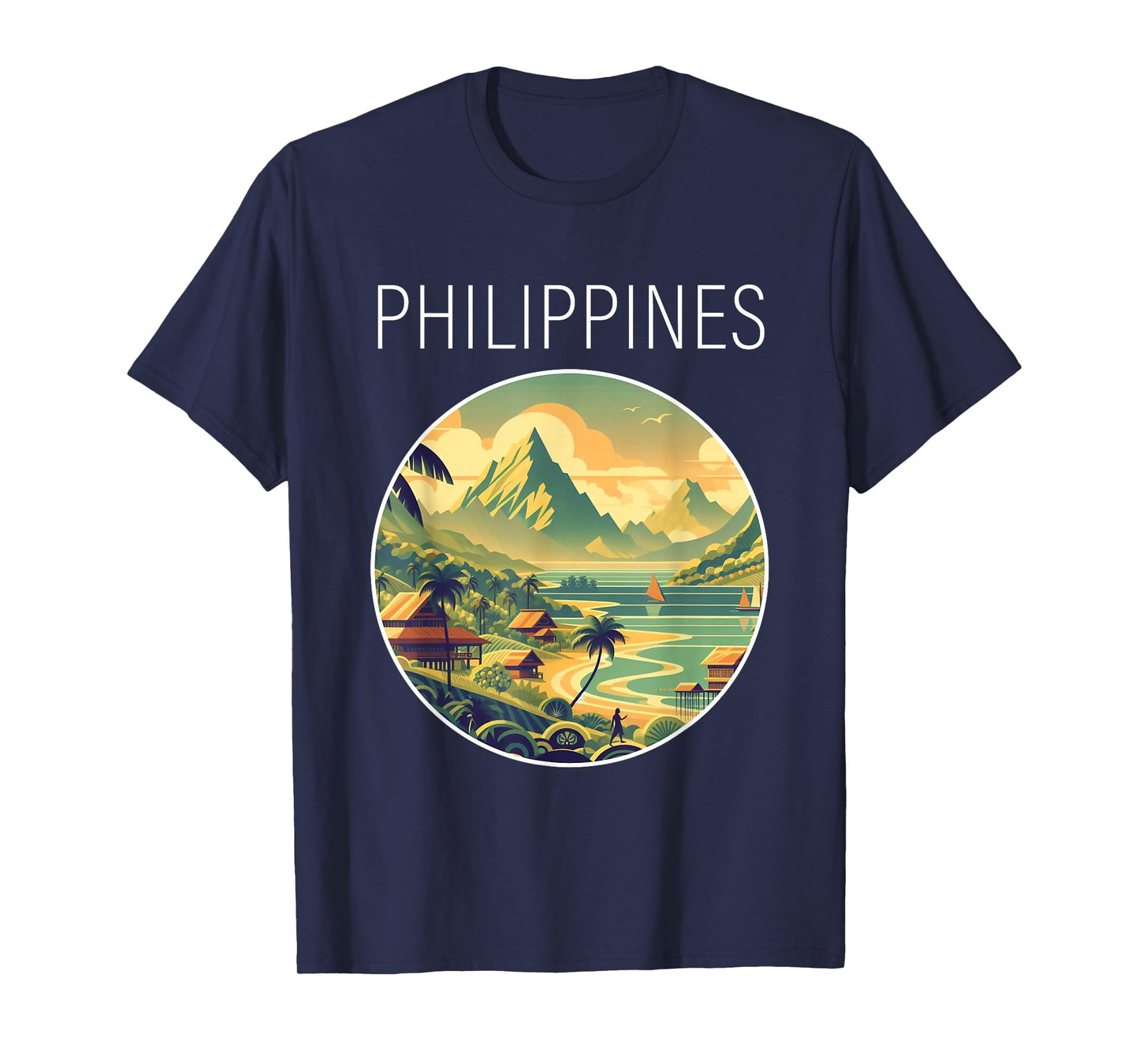 Philippines Scenery Art Deco T-Shirt
