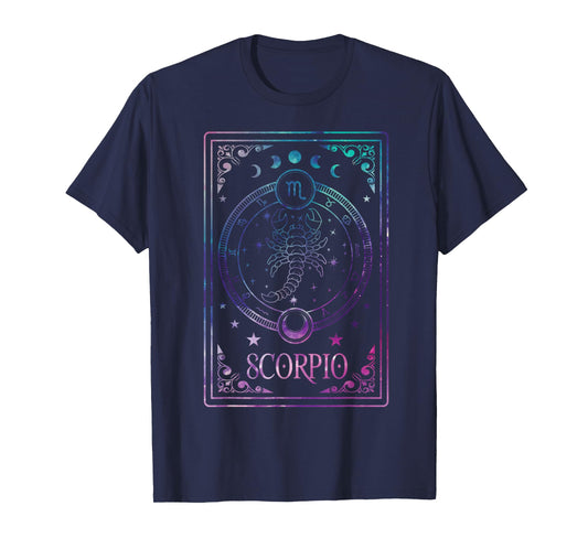 Scorpio Tarot October November Birthday Astrology Zodiac T-Shirt