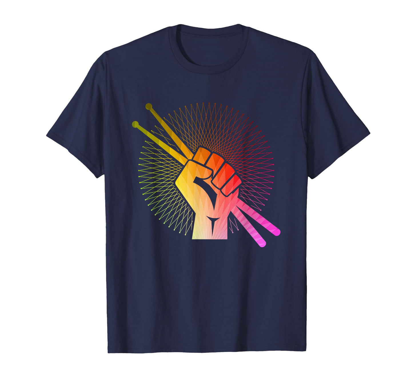 Drummer T-Shirt - Drum Sticks Retro Drumming Shirt Gift T-Shirt