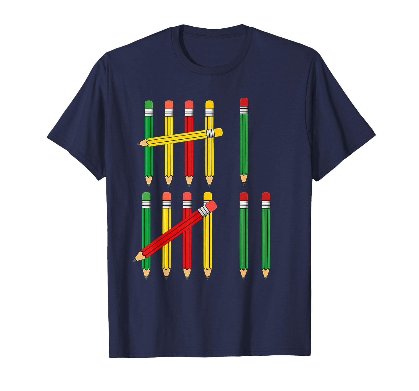 Funny 67 Tally Marks Math for Teachers Students Six Seven T-Shirt