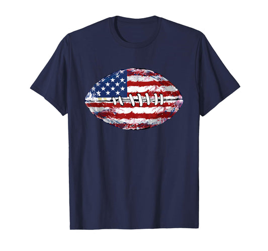 American Football USA Flag T-Shirt