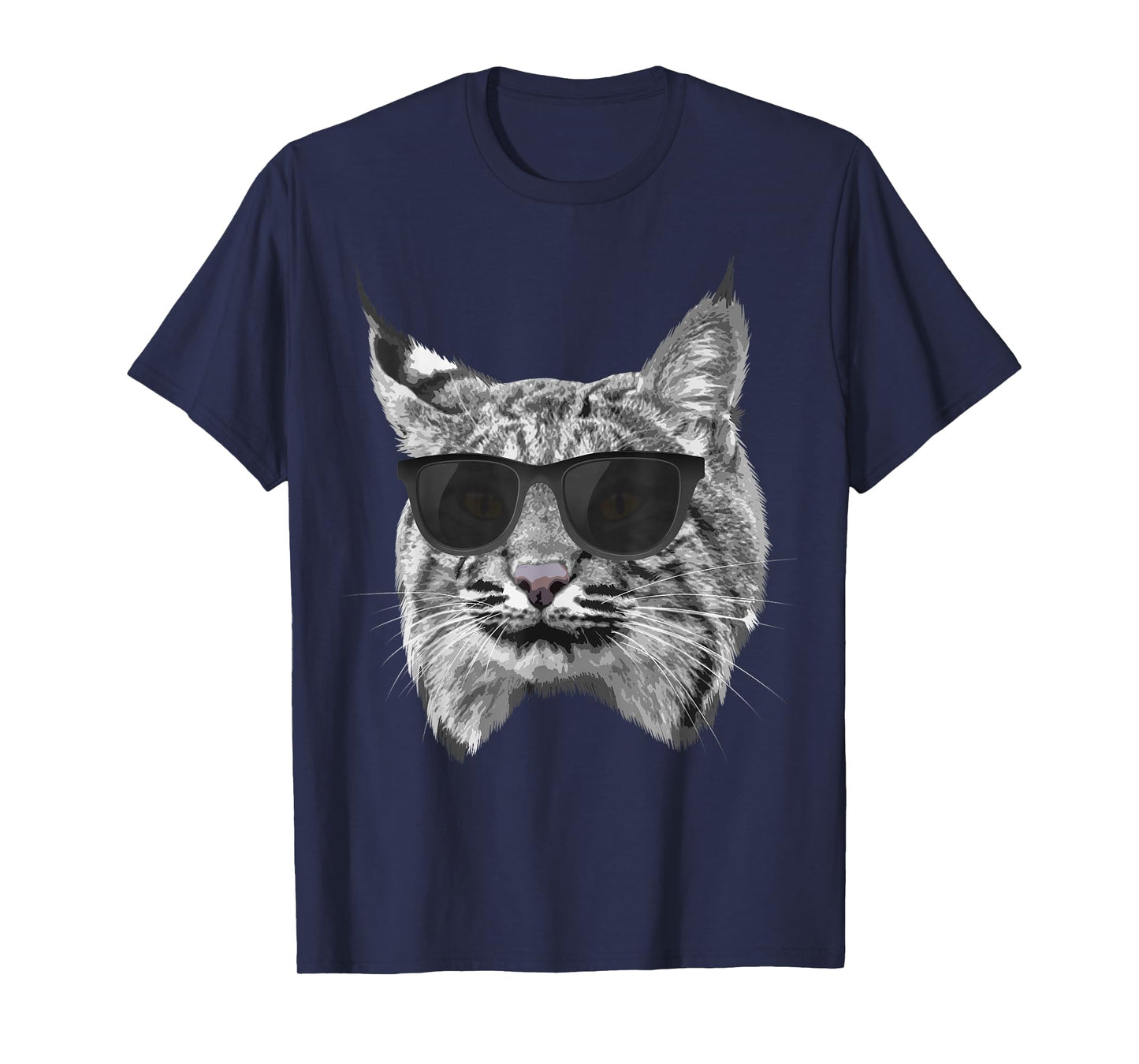 Cool Bobcat for Men Women Bobcats Sunglasses Animal Lover T-Shirt