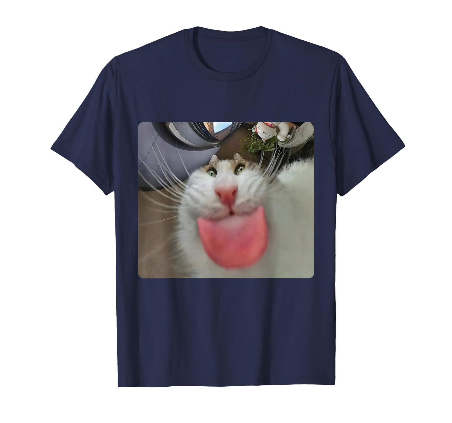 Stupid Cat Meme Funny Silly Cat Kitten Lover Humor Brainrot T-Shirt