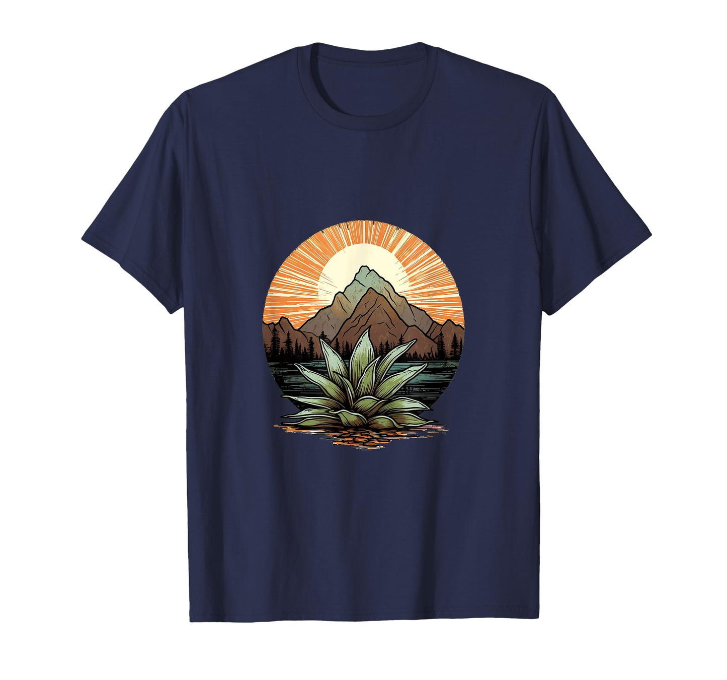 Agave Plants Silhouette Agave Plant Collector Mexican T-Shirt