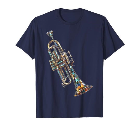 Trumpet Music Instrument Motif Art Trumpet T-Shirt
