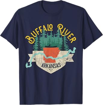 Buffalo River Arkansas National Park River Floating Kayak T-Shirt