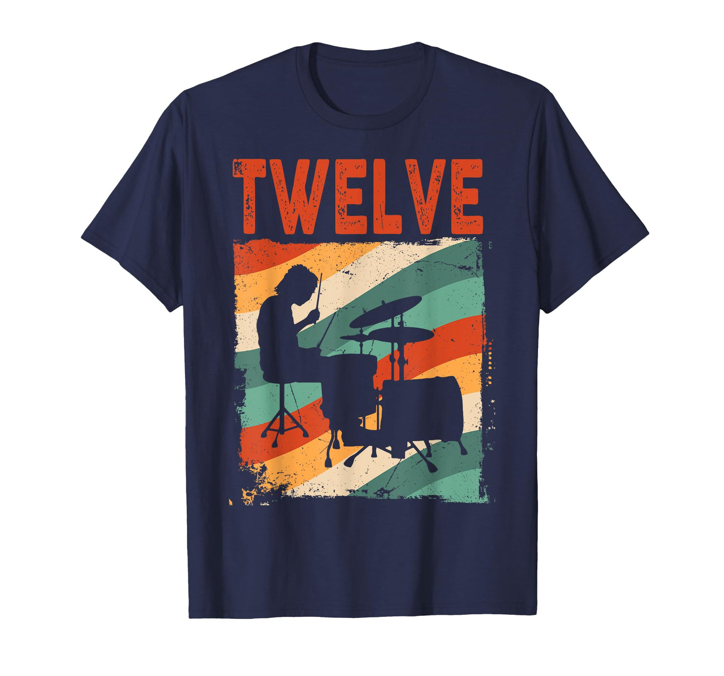 12 Year Old Shirt 12th Birthday Boy Drummer Drums Drumming T-Shirt