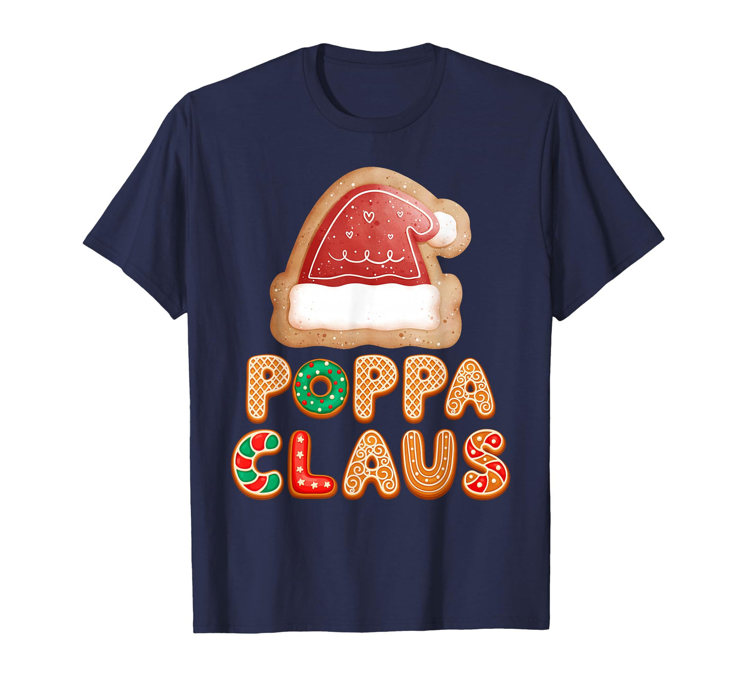 Christmas Cookies Baking Poppa Claus Family Matching Pajama T-Shirt