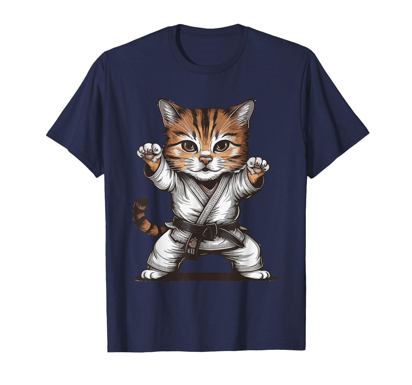 Jiu Jitsu Cat T-Shirt for Men Women Girls Kids