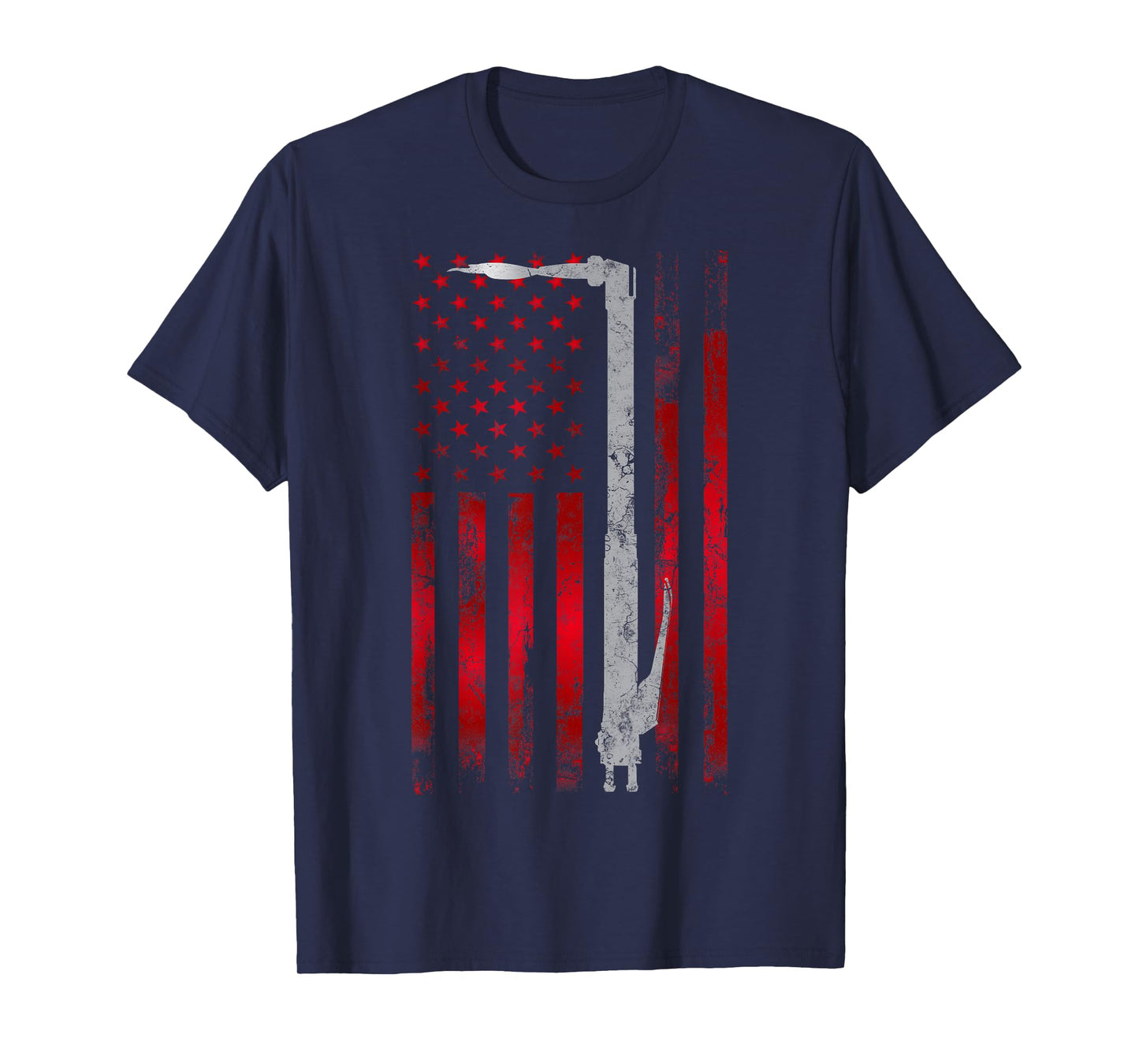 Welding Vintage Patriotic USA American Flag Welder gift T-Shirt