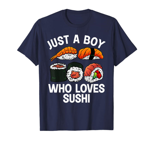 Cute Sushi Design For Men Boys Japanese Sushi Roll Lover T-Shirt