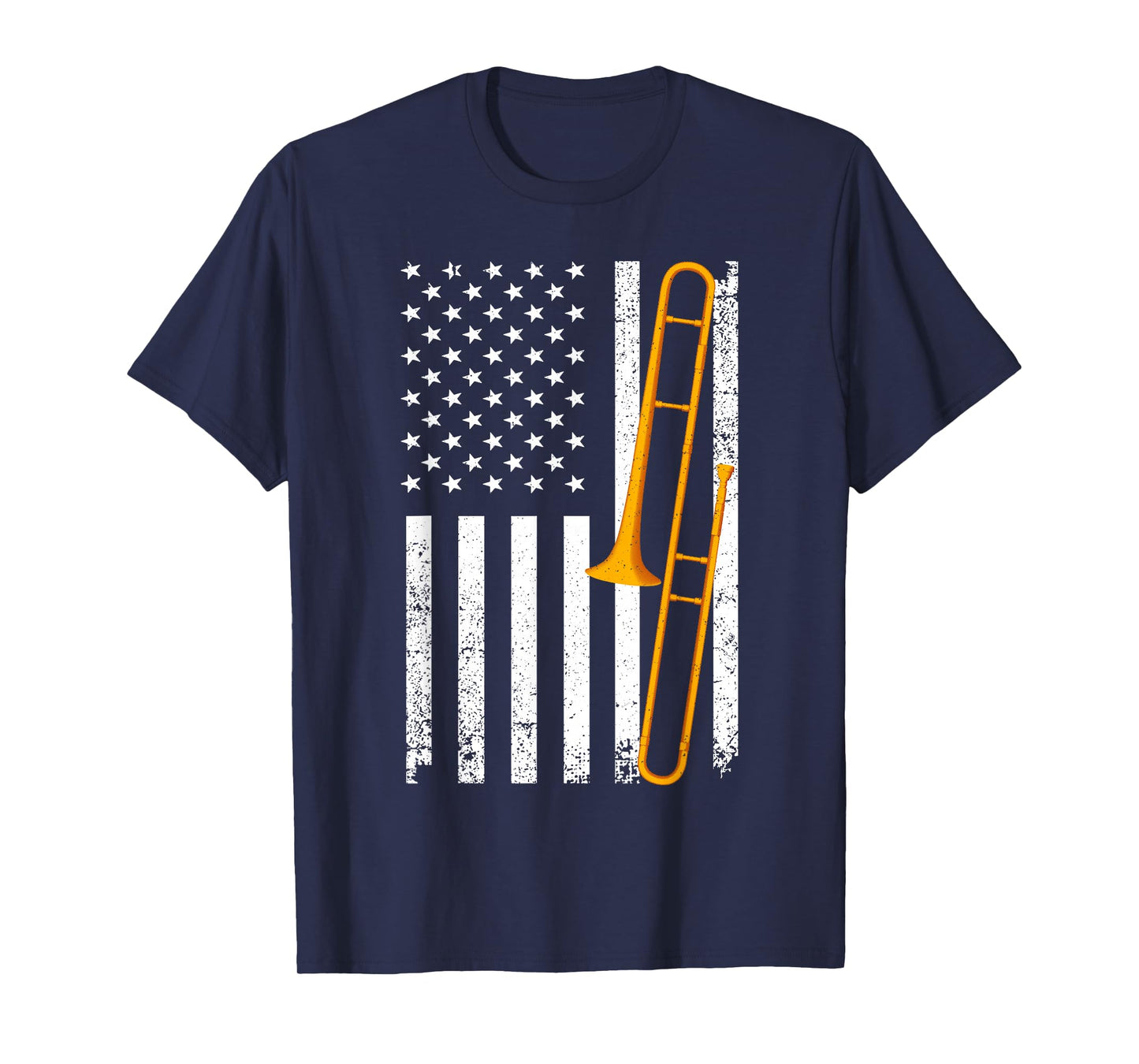 Funny Trombone Art for Men Women Jazz Music Trombone Player T-Shirt