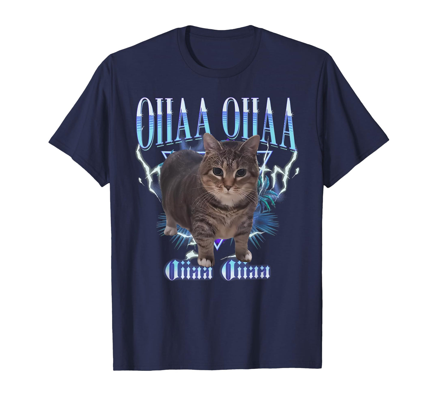 Cute OIIA OIIA CAT Spinning Cat Meme Funny Trendy Cat T-Shirt for Men Women