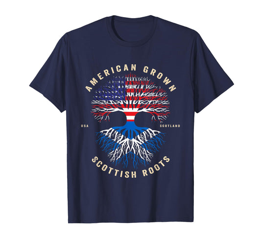 American Grown with Scottish Roots - It's My DNA Scotland T-Shirt