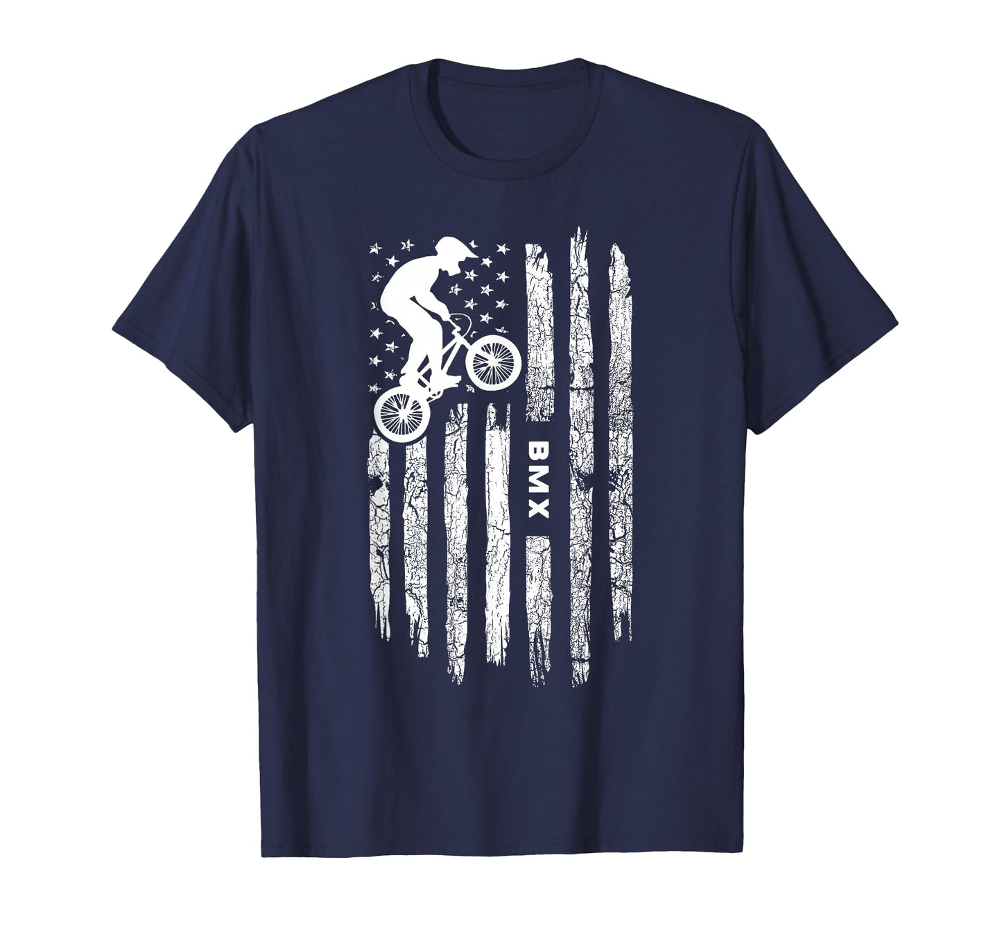 American Flag BMX Clothing - BMX Rider Vintage BMX T-Shirt