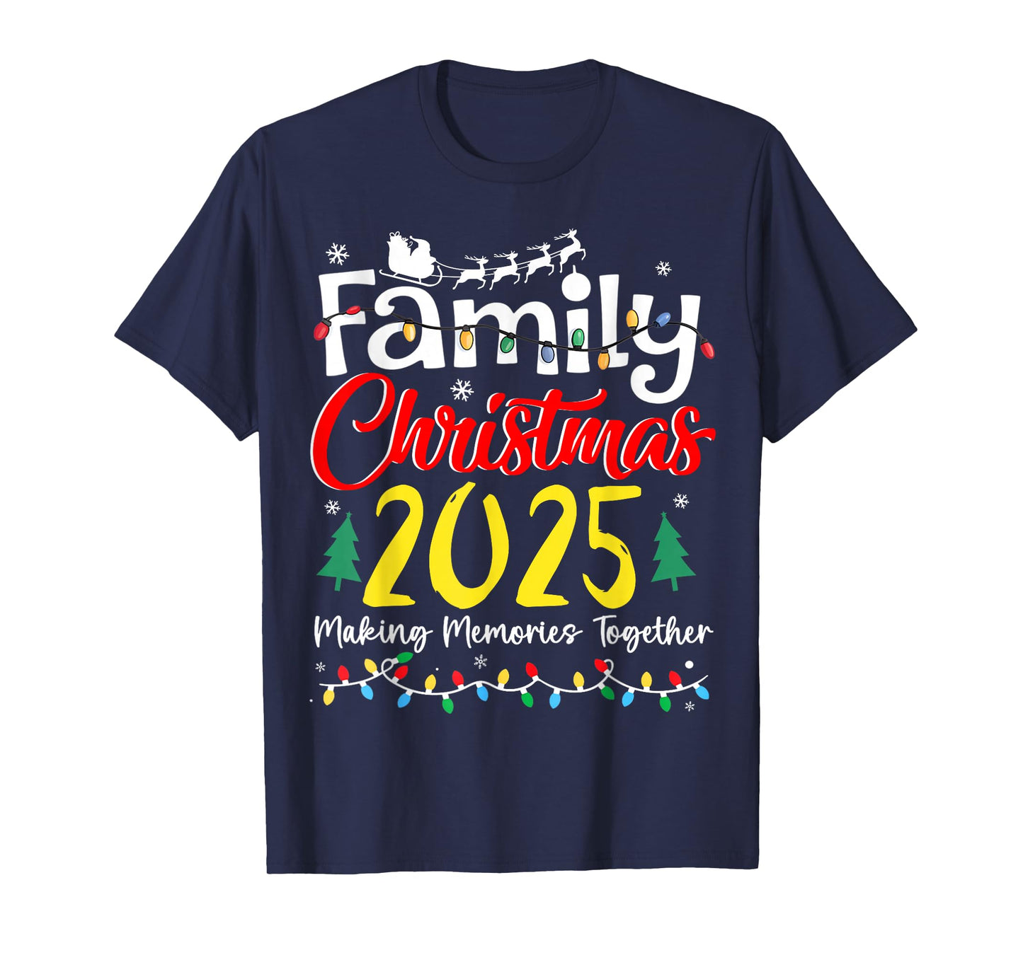 Family Christmas 2025 Matching Outfit Xmas Squad Santa T-Shirt