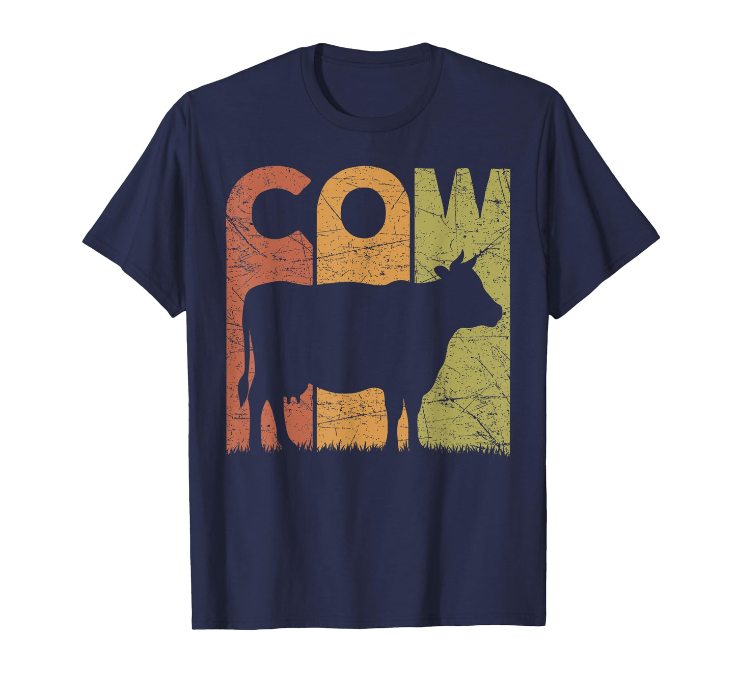 Cow Vintage Cow Farmer Retro Dairy Farmer T-Shirt