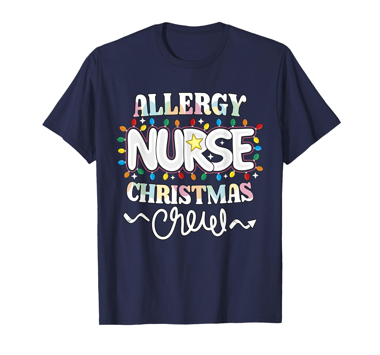Allergy Nurse Christmas Crew Allergy/Immunology Nursing NP T-Shirt