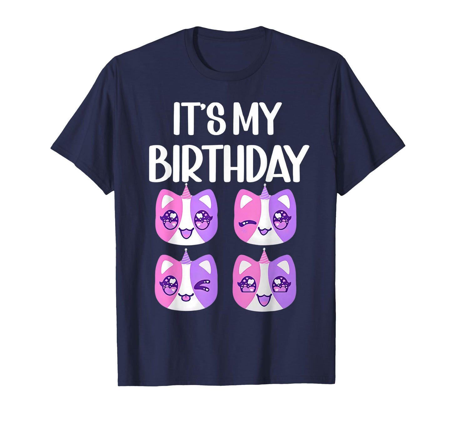 It's My Birthday Meemeow Cats Plush Shirt Squishy Pink T-Shirt