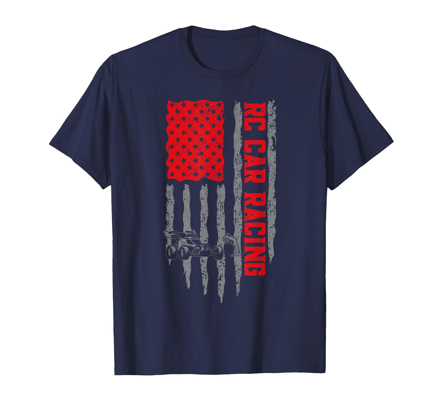 RC Cars RC Car Racing American Flag Radio Controlled Cars T-Shirt