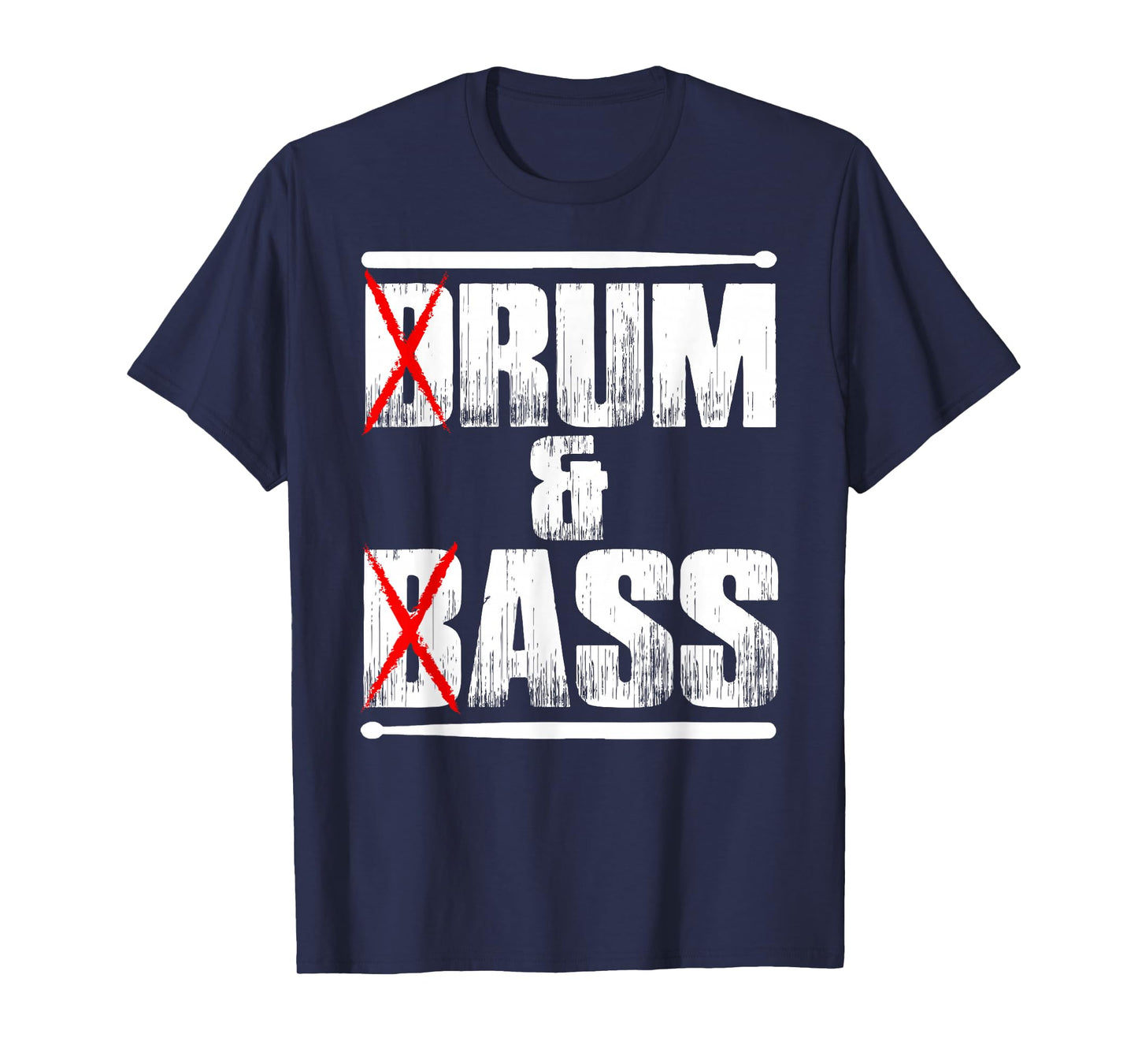 Funny Drum & Bass Drummer Rum & Ass Drumming Lover Drumstick T-Shirt