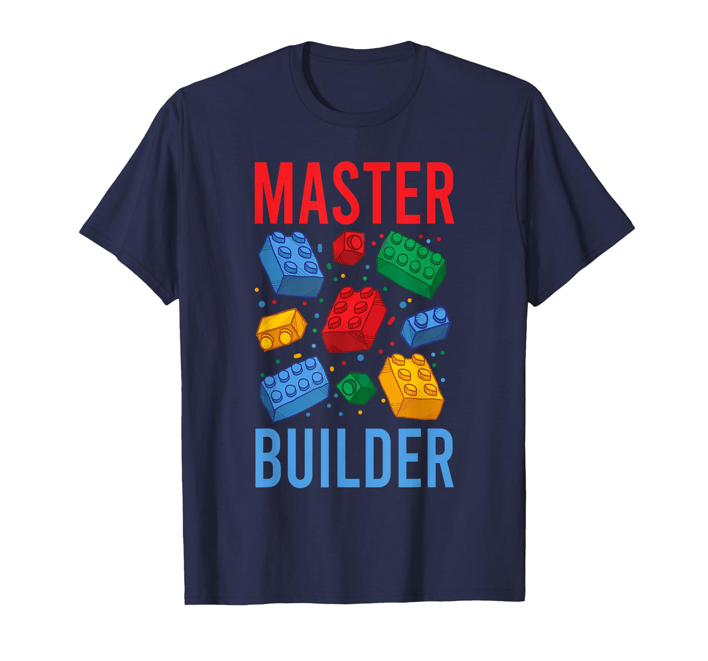 Bricks Master Builder Shirts, Men Women Kids Building Blocks T-Shirt