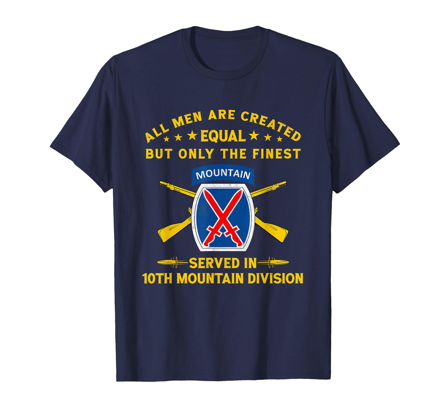10th Mountain Division Veteran Fort Drum New York Gift Tee T-Shirt