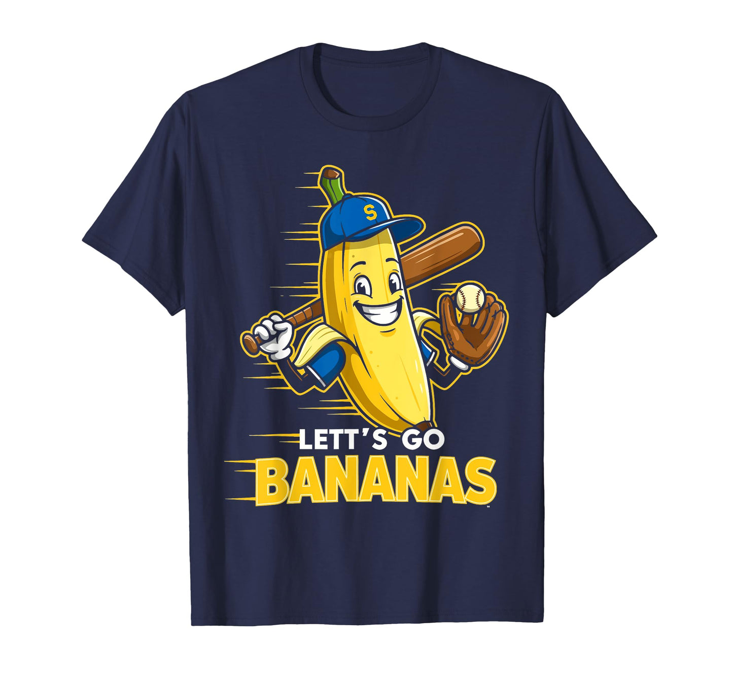 Funny Banana Shirts Gift Fruit Lovers Boys Lets Go Bananas T-Shirt
